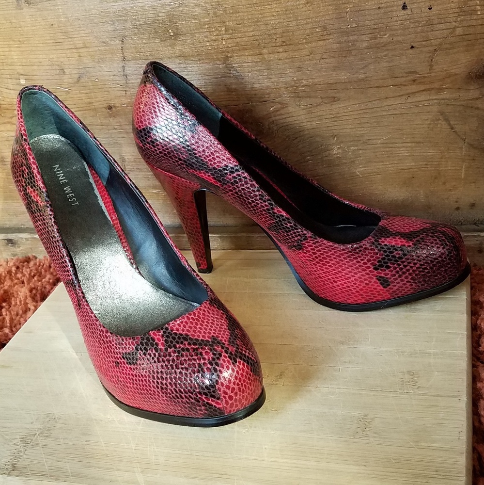Red snake heels